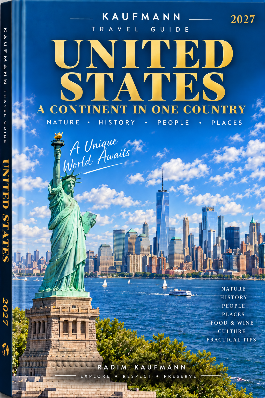 United States traveler’s guide, cover in development